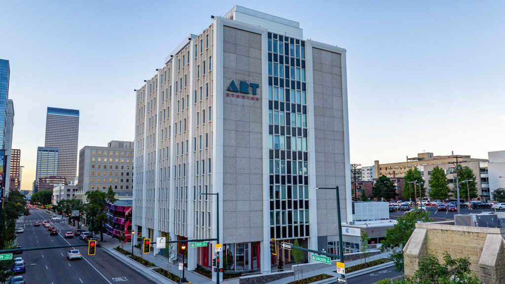 Photo of the exterior of Art Studios Apartments in Denver Colorado